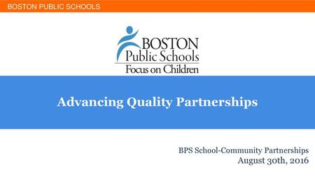 Advancing Quality Partnerships