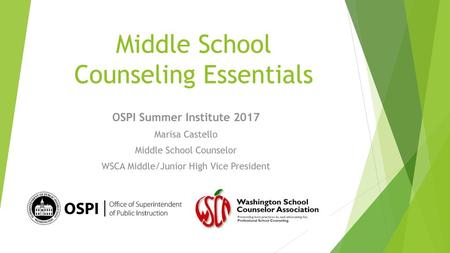 Middle School Counseling Essentials