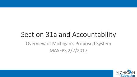 Section 31a and Accountability