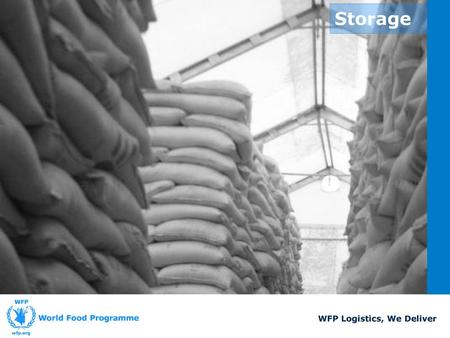 Storage WFP Logistics, We Deliver.