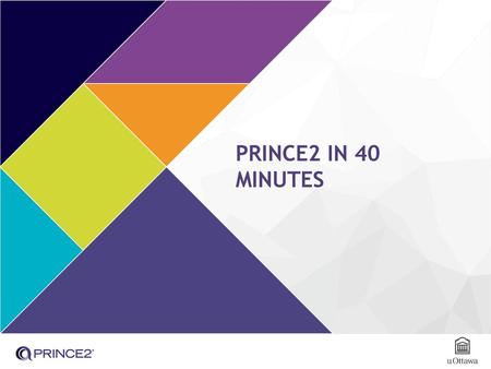 PRINCE2 in 40 minutes.