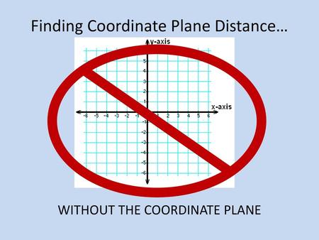 Finding Coordinate Plane Distance…