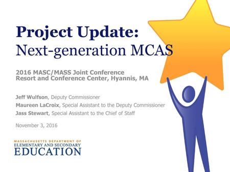 Project Update: Next-generation MCAS