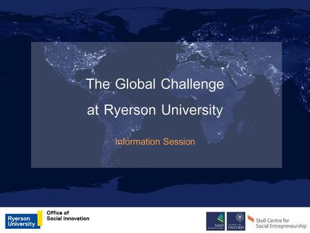 The Global Challenge at Ryerson University