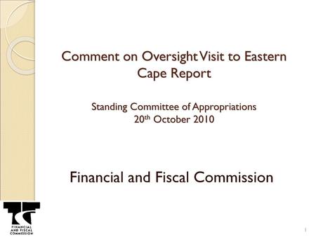 Financial and Fiscal Commission