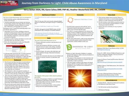 Journey from Darkness to Light: Child Abuse Awareness in Maryland
