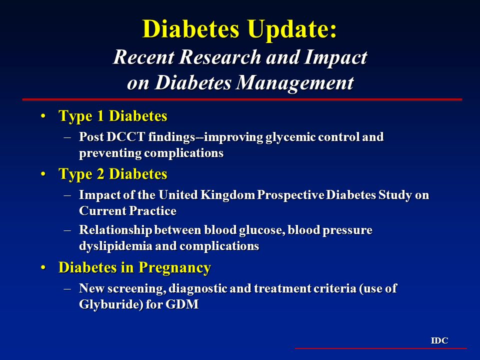 recent diabetes research)