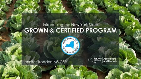 GROWN & CERTIFIED PROGRAM