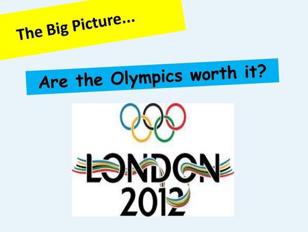 Are the Olympics worth it?