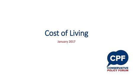 Cost of Living January 2017.