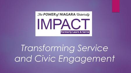 Transforming Service and Civic Engagement