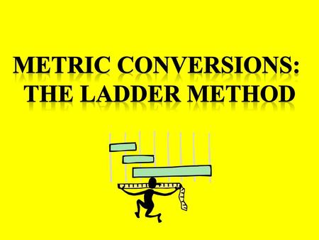 Metric Conversions: The Ladder Method.