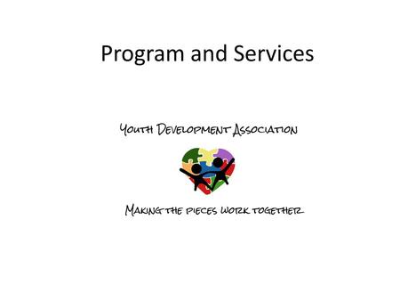 Program and Services.