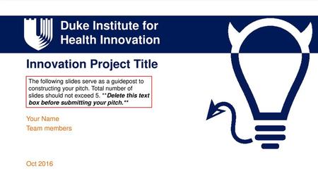 Innovation Project Title