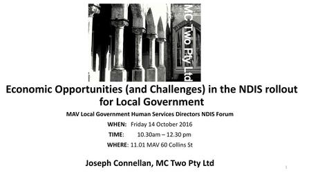 MAV Local Government Human Services Directors NDIS Forum