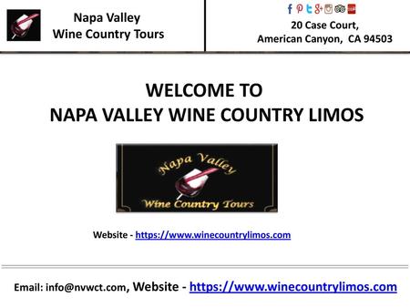 NAPA VALLEY WINE COUNTRY LIMOS