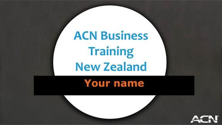 ACN Business Training New Zealand