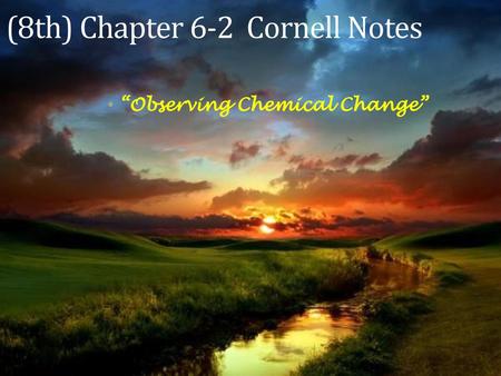(8th) Chapter 6-2 Cornell Notes