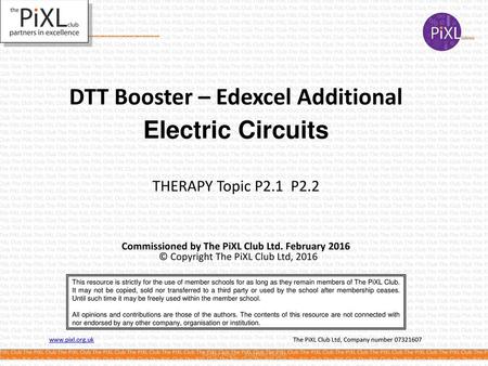 DTT Booster – Edexcel Additional