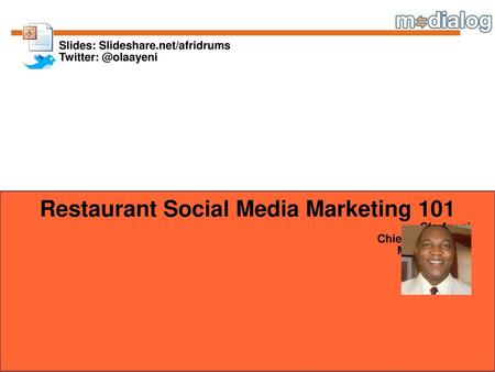 Restaurant Social Media Marketing 101