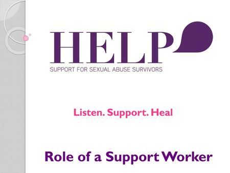 1.3 The Role of the Crisis Support Worker 2016