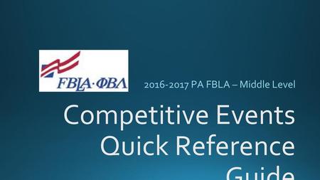 Choosing Your Fbla Competitive Event Ppt Download