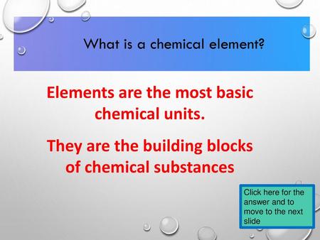 What is a chemical element?