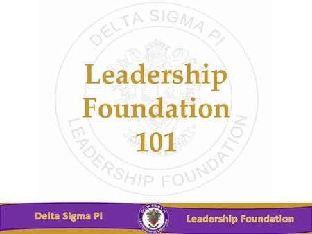 Leadership Foundation 101