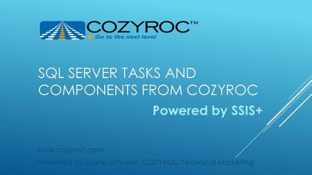 SQL Server Tasks and Components from CozyRoc