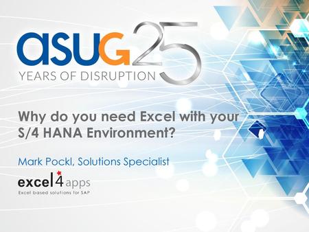 Why do you need Excel with your S/4 HANA Environment?