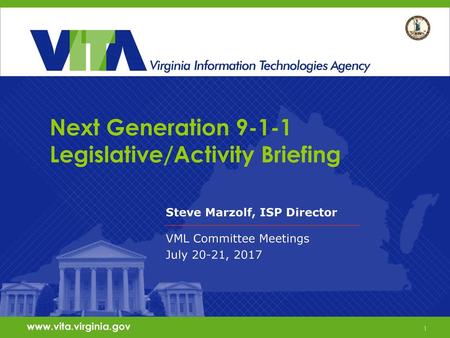 Next Generation Legislative/Activity Briefing