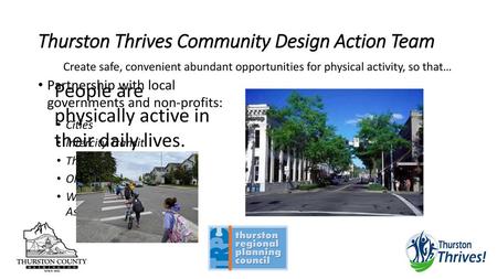 Thurston Thrives Community Design Action Team