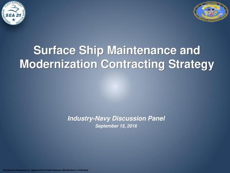 Surface Ship Maintenance and Modernization Contracting Strategy