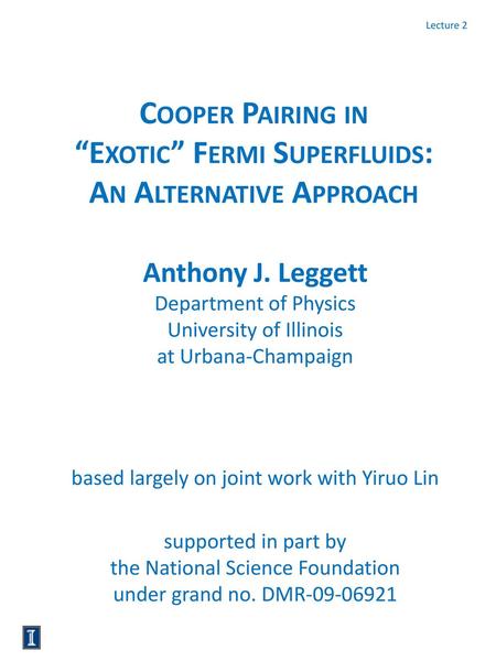 Anisotropic Cooper pairing (textbook version)
