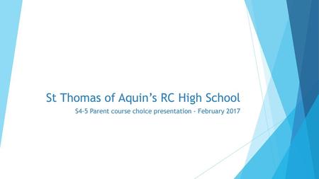 St Thomas of Aquin’s RC High School