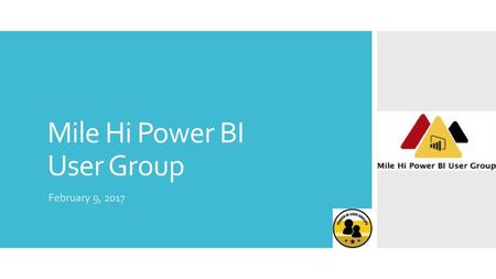 Mile Hi Power BI User Group