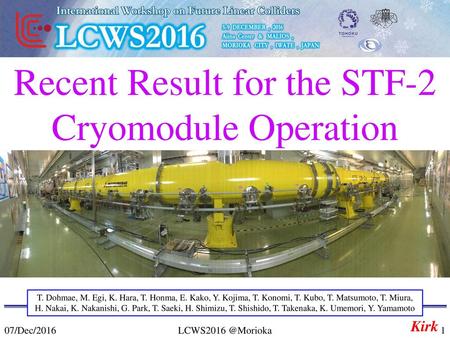 Recent Result for the STF-2 Cryomodule Operation