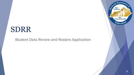 Student Data Review and Rosters Application