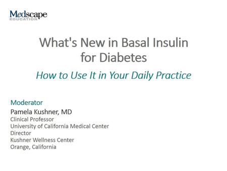 What's New in Basal Insulin for Diabetes