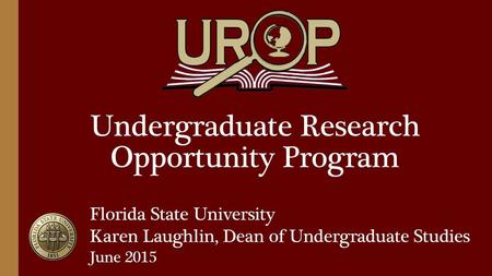Undergraduate Research Opportunity Program