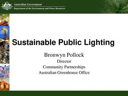 Sustainable Public Lighting