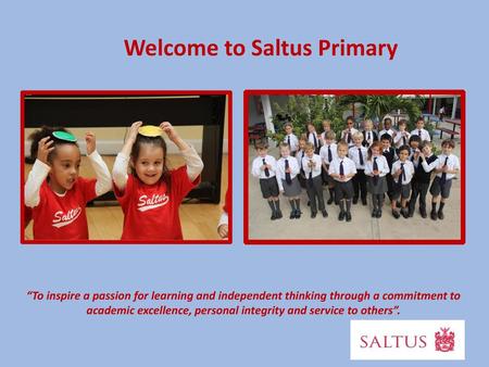 Welcome to Saltus Primary