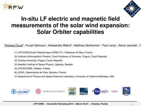 In-situ LF electric and magnetic field