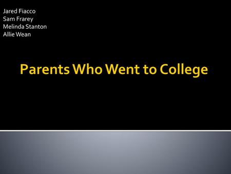 Parents Who Went to College