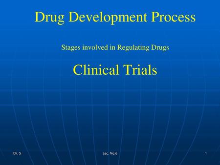 Drug Development Process Stages involved in Regulating Drugs