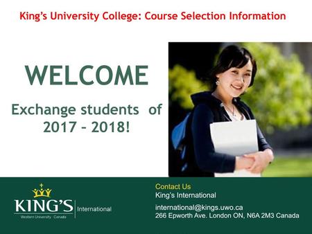 WELCOME Exchange students of 2017 – 2018!