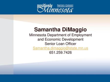 Samantha DiMaggio Minnesota Department of Employment