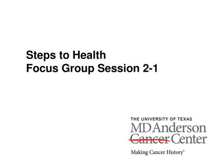 Steps to Health Focus Group Session 2-1.