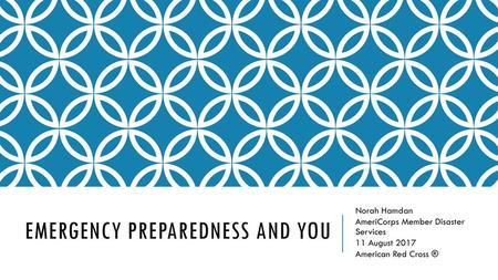 Emergency Preparedness and You