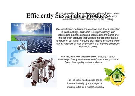 Efficiently Sustainable Products